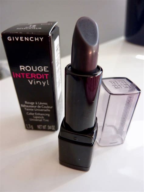 givenchy interdit vinyl swatch|Givenchy rouge interdit vinyl lipstick.